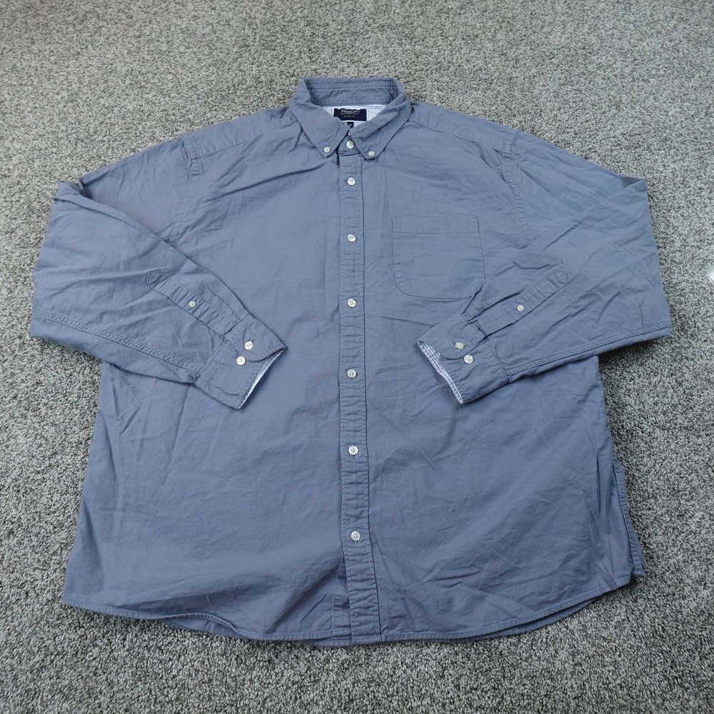 Charles Tyrwhitt Shirt Mens 2XL Blue Classic Fit Button Up Long Sleeve Casual